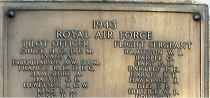 04. Samuel Evans - Malta Memorial Panel 7 - Top